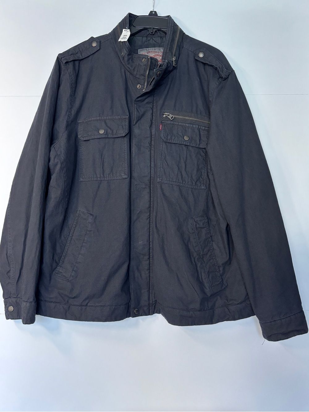 Levis Men XXL Navy Military Field Jacket NWT Quilted Lined Cotton Utility Coat